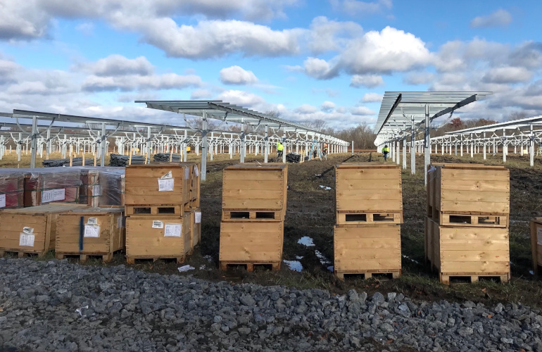 8 pollinator-friendly community solar projects now in construction in New York