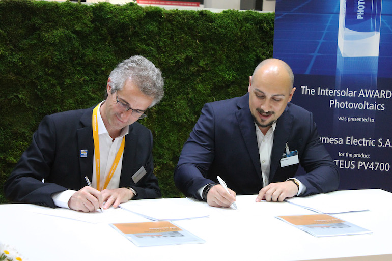 Siemens AG signs agreement to procure Gamesa Electric central inverters