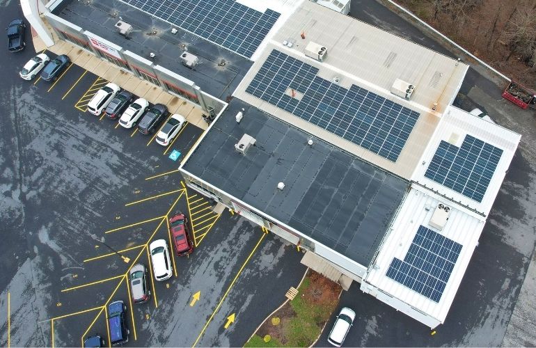 Tiger Solar installs nearly 100 kW of solar on Virginia car dealership's rooftop