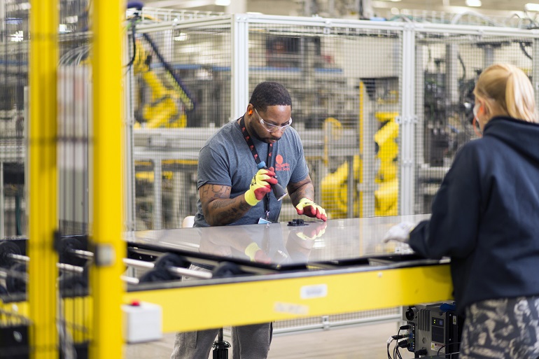 First Solar thin-film panel manufacturing in Ohio