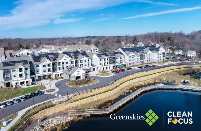 Greenskies adds sprawling rooftop solar array to senior living community center