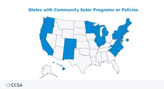 CCSA community solar map