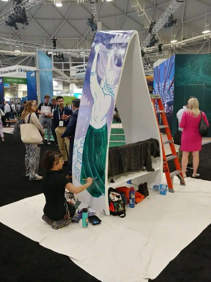 cleanpower live painting