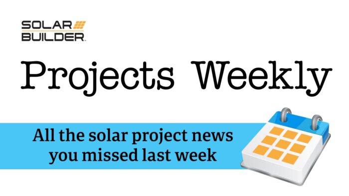 Projects Weekly solar energy storage