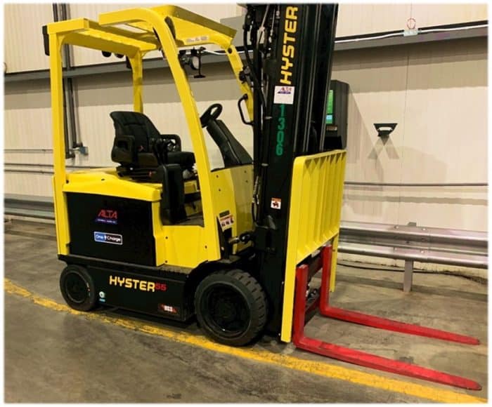 forklift with second life battery