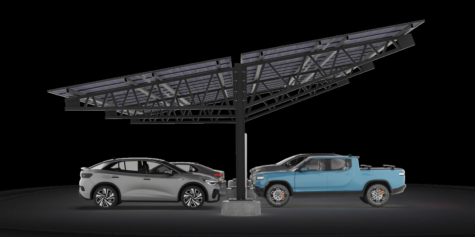 Brooklyn Solar Canopy cantilever 