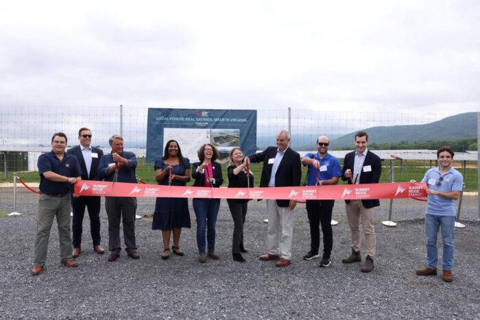 Summit Ridge Energy ribbon cutting Scenic Farms Shared Solar Virginia